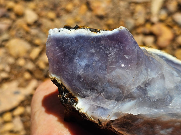 Purple Chalcedony rough.  PUR 104