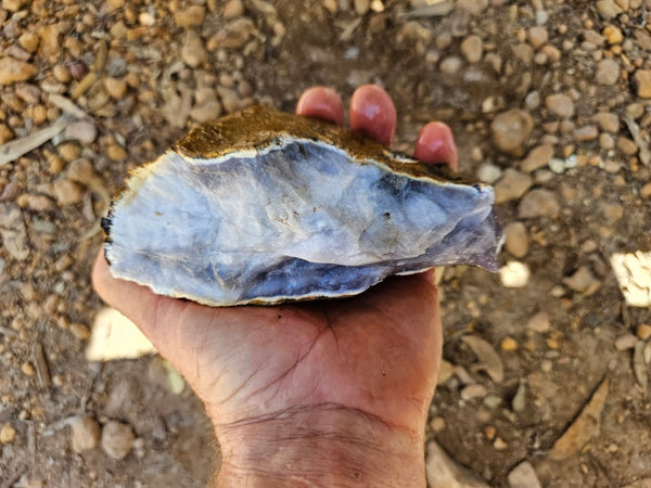 Purple Chalcedony rough.  PUR 104