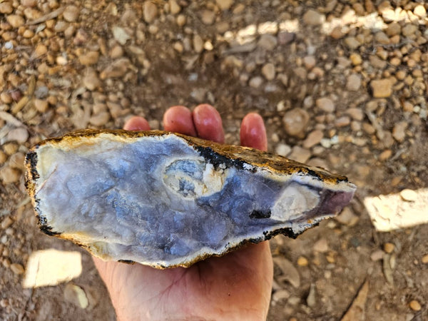 Purple Chalcedony rough.  PUR 104