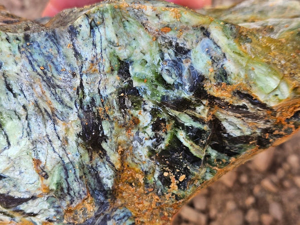 Opalised Serpentine rough.  OSR 108