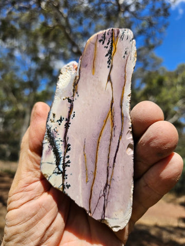 Polished Dendritic Mookaite slab MK534