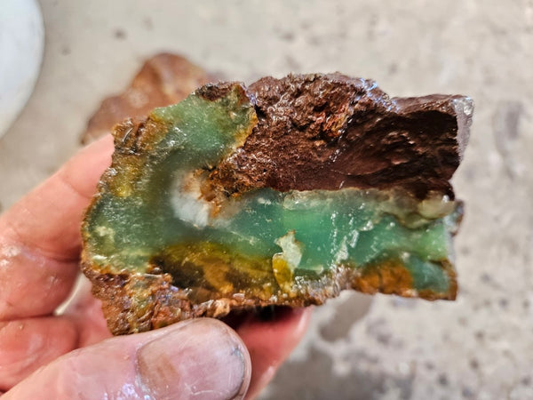 Chrysoprase rough.  CHR 187