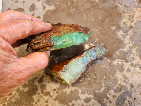 Chrysoprase rough.  CHR 189