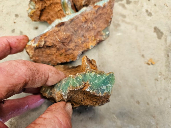 Chrysoprase rough.  CHR 186