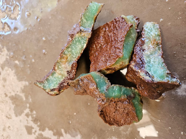 Chrysoprase rough.  CHR 186