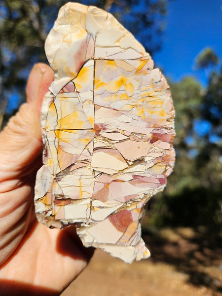 Polished Brecciated Mookaite rock BM331