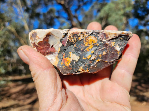 Polished Brecciated Mookaite rock BM331