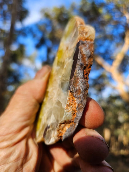 Polished Prehnite slab PR129