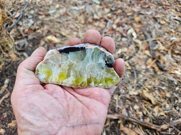 Polished Prehnite slab PR129