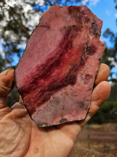 Polished Rhodonite slab RH281