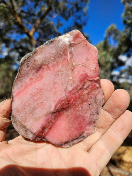 Polished Rhodonite slab RH282