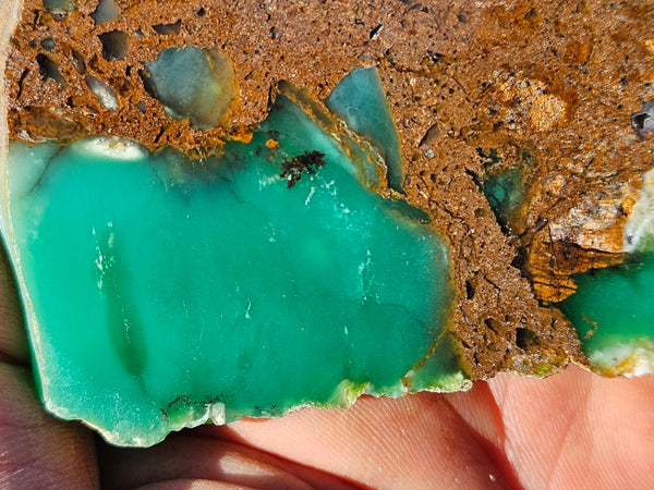 Polished  Chrysoprase slab CH474