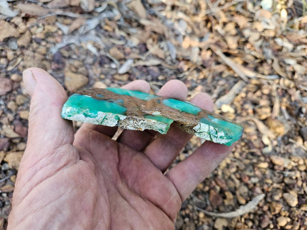 Polished  Chrysoprase slab CH474