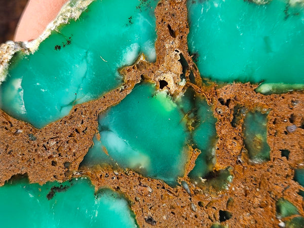 Polished  Chrysoprase slab CH475