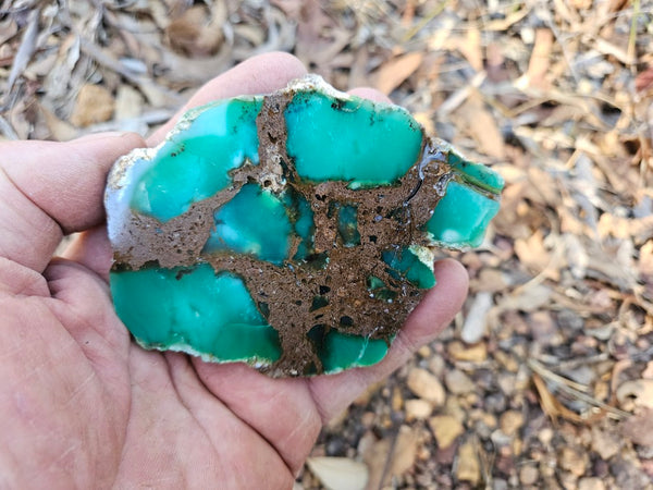 Polished  Chrysoprase slab CH475