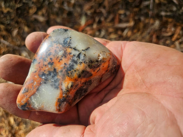Tumble Polished Dendritic Opal DOT109