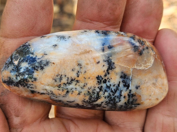 Tumble Polished Dendritic Opal DOT110