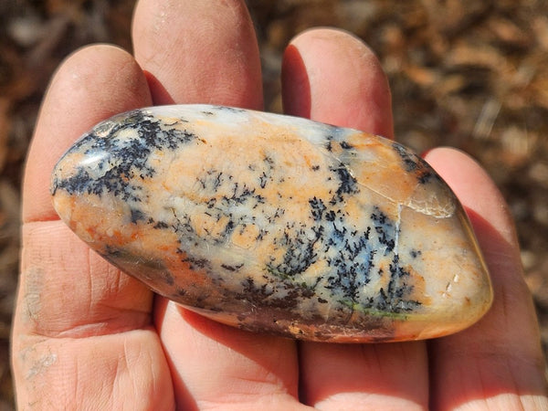 Tumble Polished Dendritic Opal DOT110