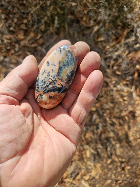 Tumble Polished Dendritic Opal DOT110