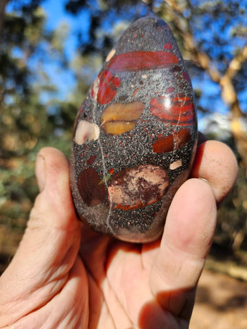 Tumble polished Jelly Bean Jasper JBT104