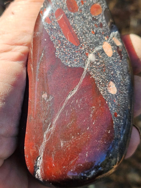 Tumble polished Jelly Bean Jasper JBT104