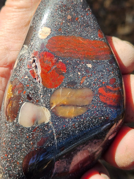 Tumble polished Jelly Bean Jasper JBT104