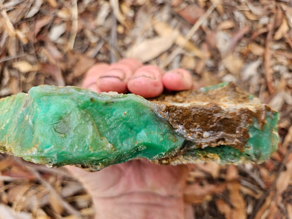 Chrysoprase rough.  CHR 196