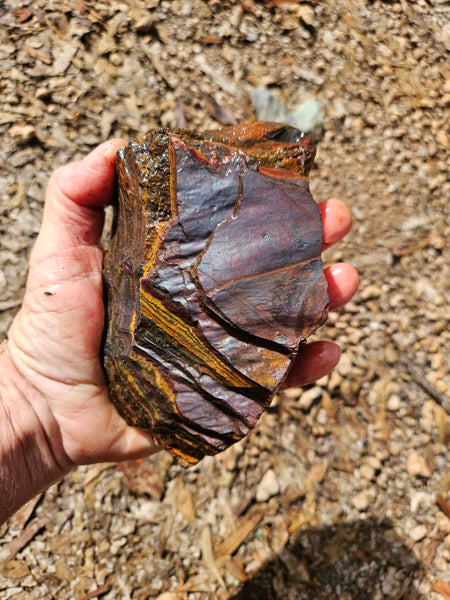 Tiger Iron rough rock TIR172