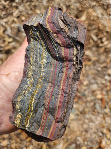 Tiger Iron rough rock TIR173