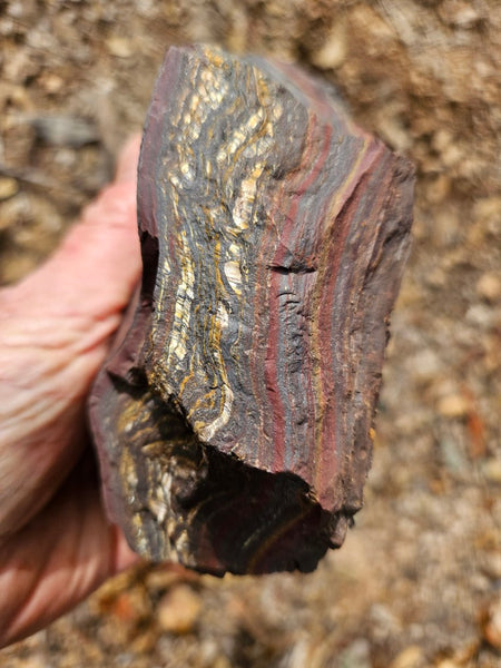 Tiger Iron rough rock TIR173