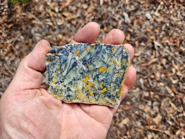 Polished Dendritic Opal slab DO217