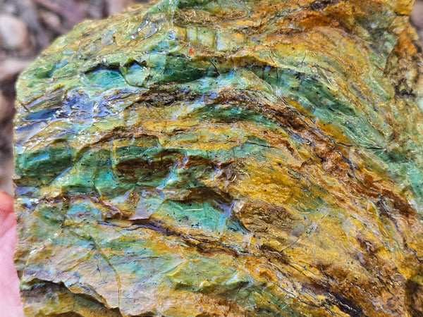 Opalised Serpentine rough.  OSR 111