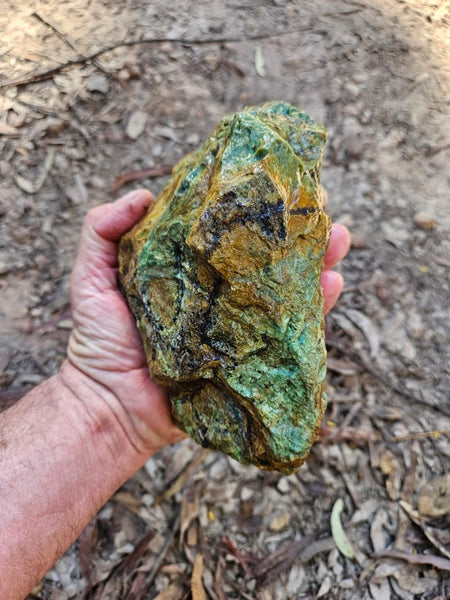Opalised Serpentine rough.  OSR 111