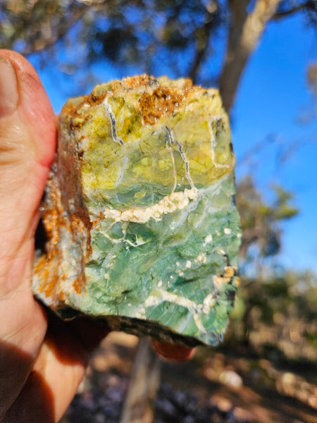 Green Opal  rough.  GOR 140