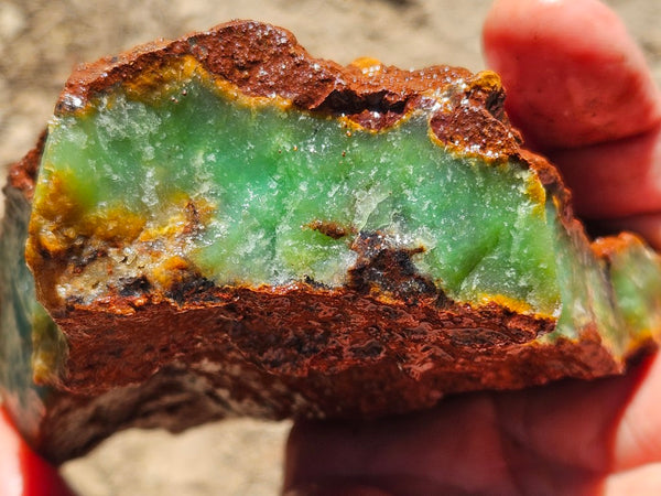 Chrysoprase rough.  CHR 201