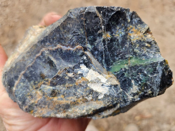 Opalised Serpentine rough.  OSR 112