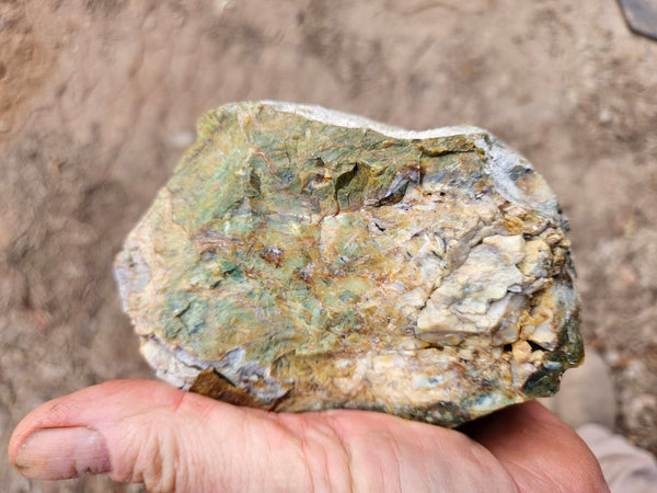 Opalised Serpentine rough.  OSR 113
