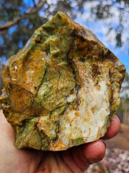 Opalised Serpentine rough.  OSR 113
