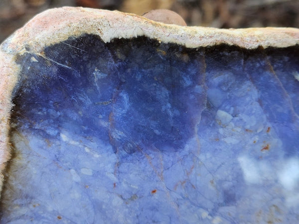 Purple Chalcedony polished slab. PU154