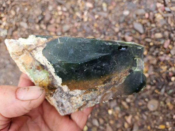 Rough Chrome Chalcedony CCR168