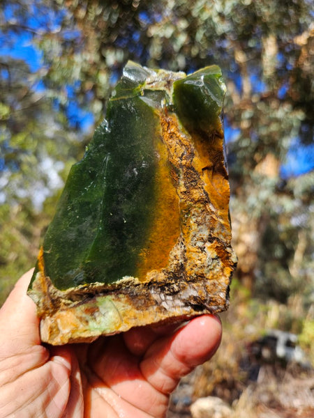 Rough Chrome Chalcedony CCR168