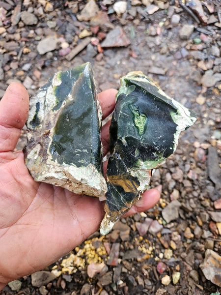 Rough Chrome Chalcedony CCR170