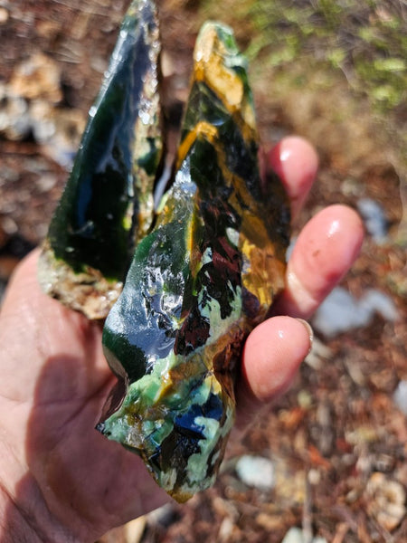 Rough Chrome Chalcedony CCR170