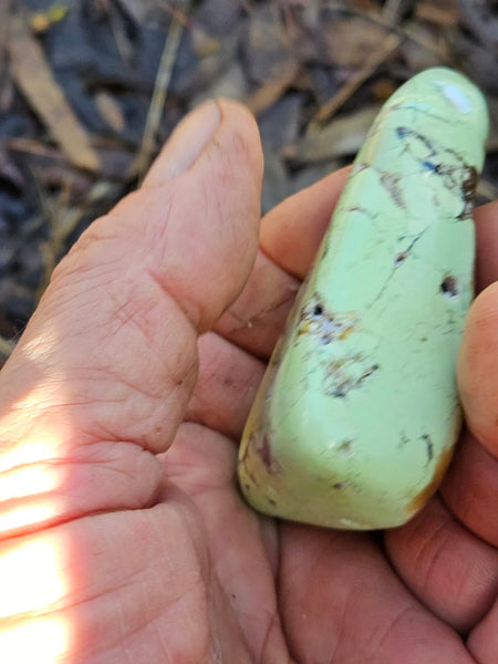 Tumble Polished Lime Magnesite ( Lemon Chrysoprase) LCT121