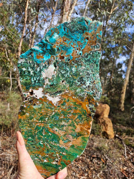 Polished De Grussa copper ore slab CO101