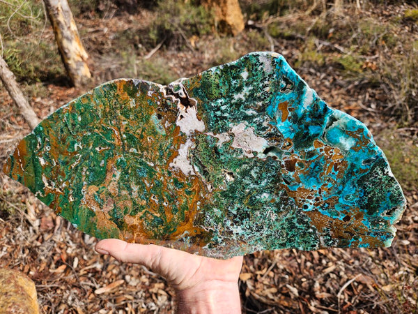 Polished De Grussa copper ore slab CO101