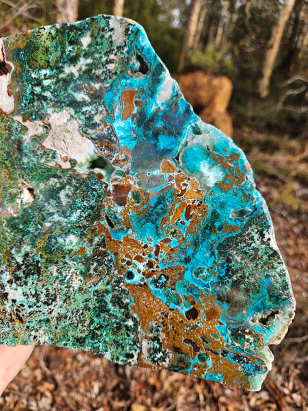 Polished De Grussa copper ore slab CO101