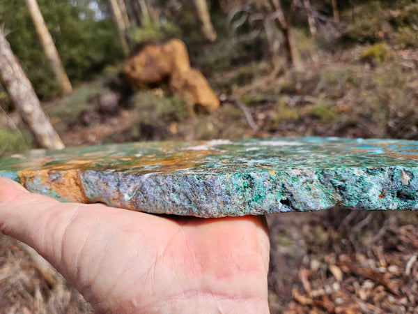 Polished De Grussa copper ore slab CO101
