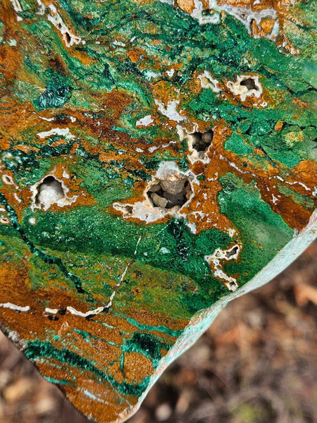 Polished De Grussa copper ore slab CO101