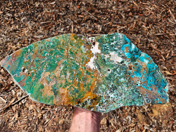Polished De Grussa copper ore slab CO101